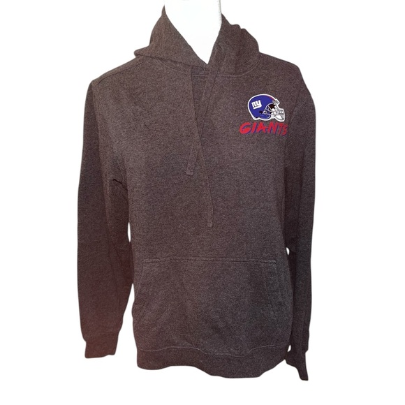 WEAR by Erin Andrew’s New York Giants Grey Logo Hooded Sweatshirt‎ Women’s Small - Picture 1 of 7